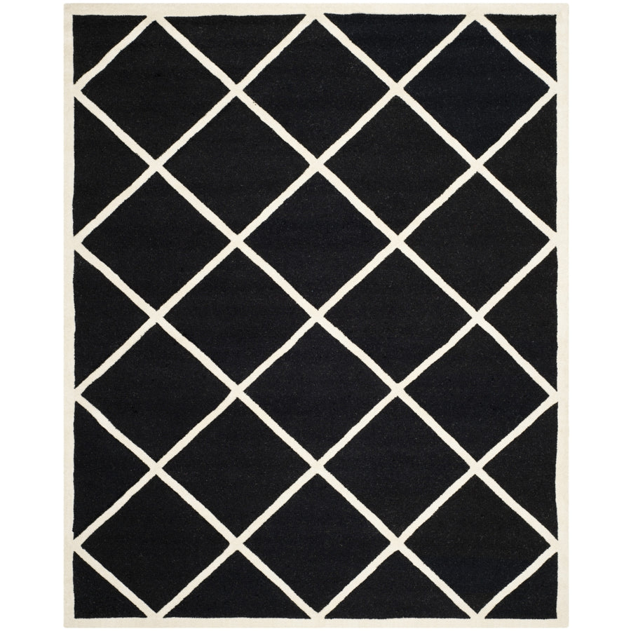 SAFAVIEH Cambridge CAM136E Handmade Black / Ivory Rug Image 1