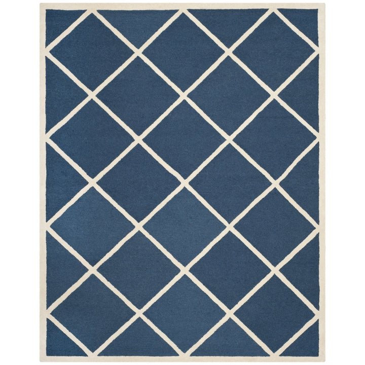 SAFAVIEH Cambridge CAM136G Handmade Navy / Ivory Rug Image 1