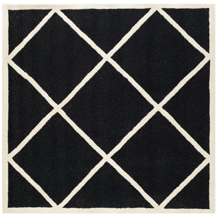 SAFAVIEH Cambridge CAM136E Handmade Black / Ivory Rug Image 1