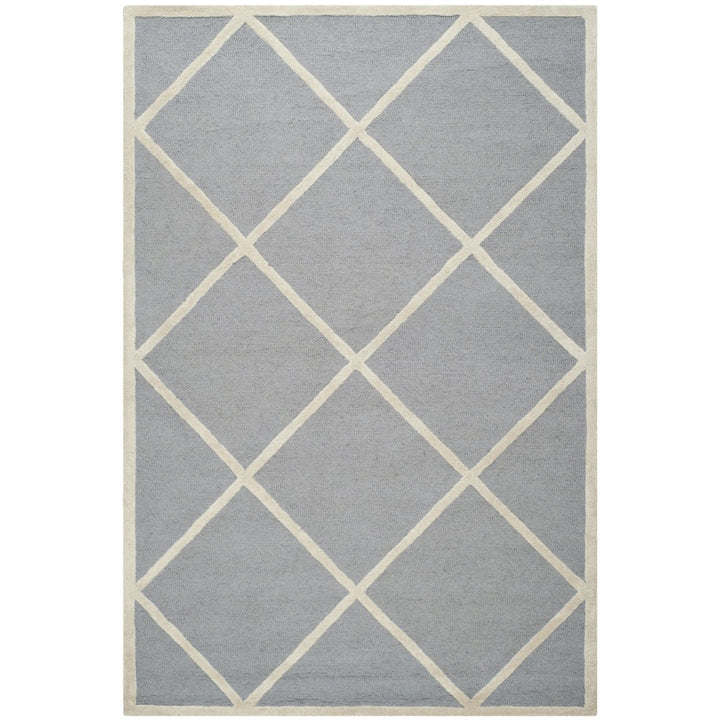 SAFAVIEH Cambridge CAM136D Handmade Silver /Ivory Rug Image 11