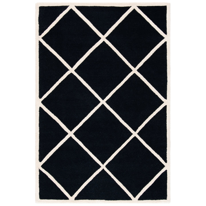 SAFAVIEH Cambridge CAM136E Handmade Black / Ivory Rug Image 9