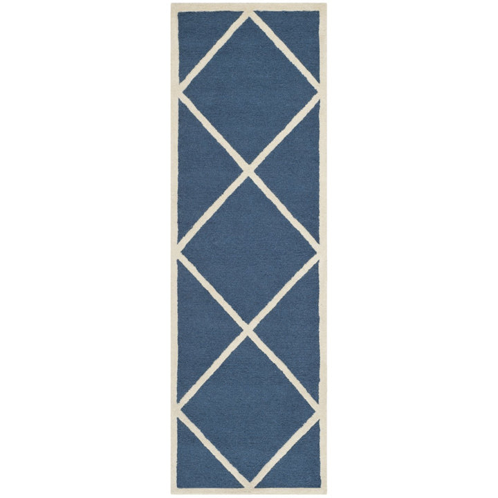 SAFAVIEH Cambridge CAM136G Handmade Navy / Ivory Rug Image 1