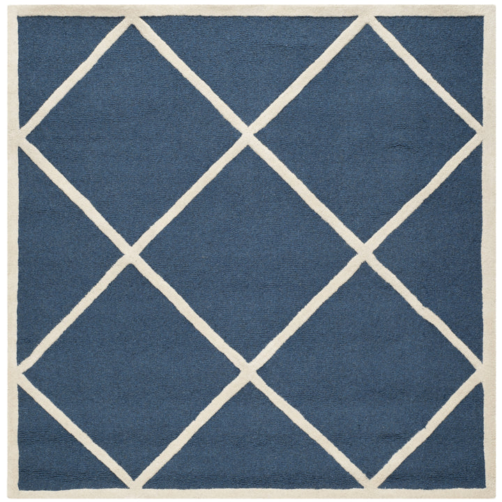 SAFAVIEH Cambridge CAM136G Handmade Navy / Ivory Rug Image 6