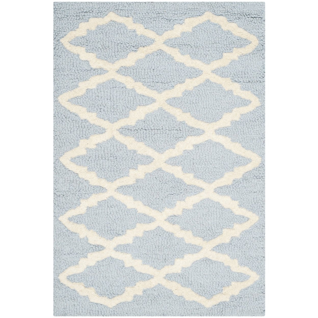 SAFAVIEH Cambridge CAM137A Light Blue / Ivory Rug Image 8