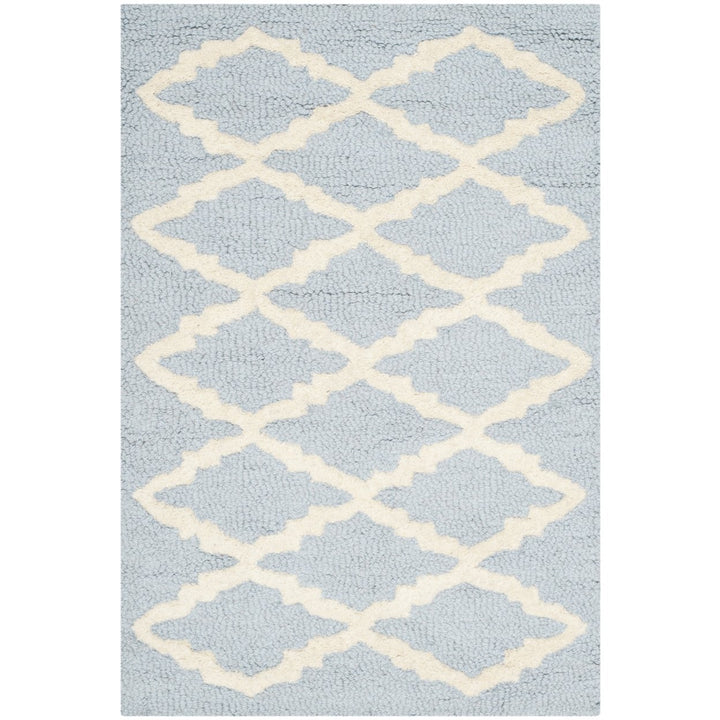 SAFAVIEH Cambridge CAM137A Light Blue / Ivory Rug Image 8