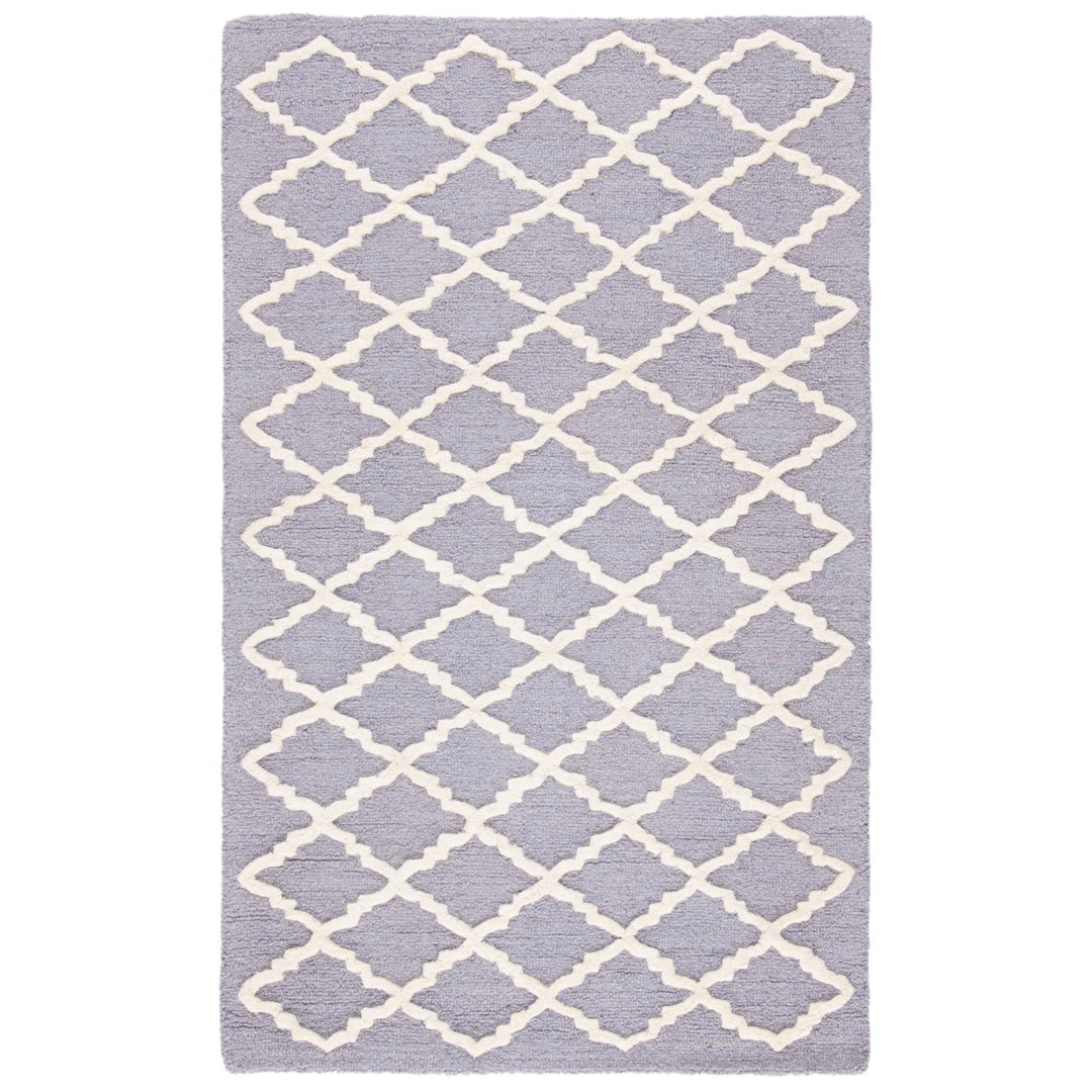 SAFAVIEH Cambridge CAM137D Handmade Silver /Ivory Rug Image 9