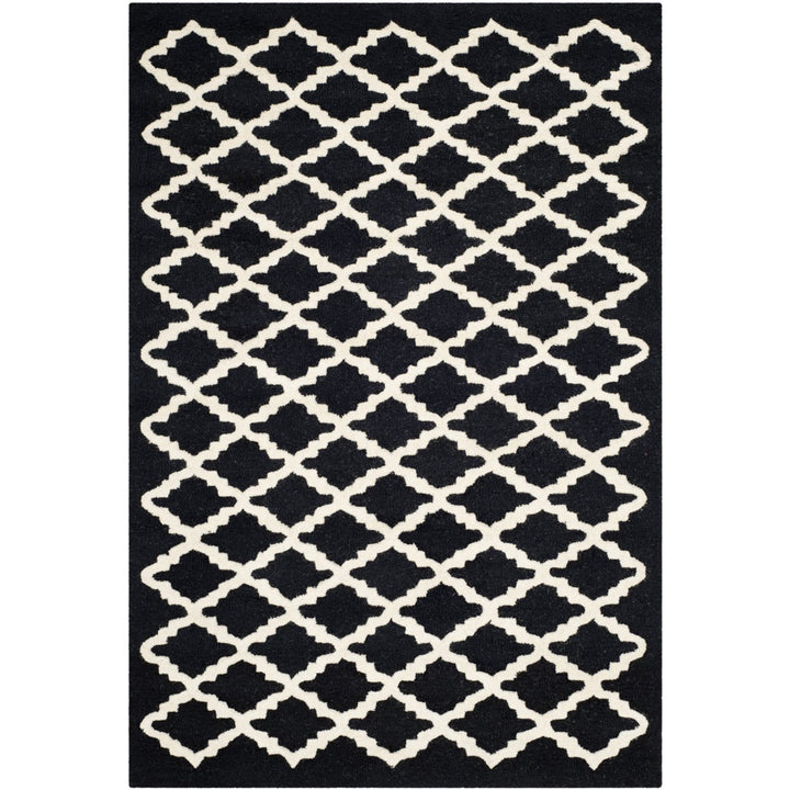 SAFAVIEH Cambridge CAM137E Handmade Black / Ivory Rug Image 9