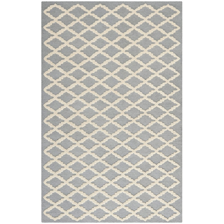 SAFAVIEH Cambridge CAM137D Handmade Silver /Ivory Rug Image 1