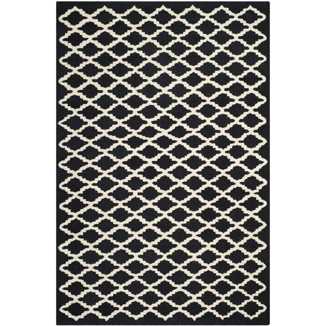 SAFAVIEH Cambridge CAM137E Handmade Black / Ivory Rug Image 10