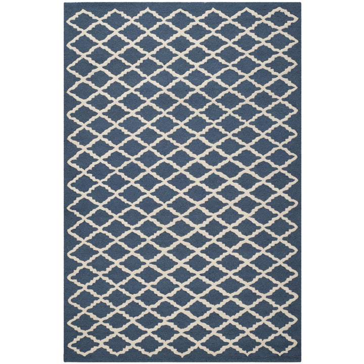 SAFAVIEH Cambridge CAM137G Handmade Navy / Ivory Rug Image 10