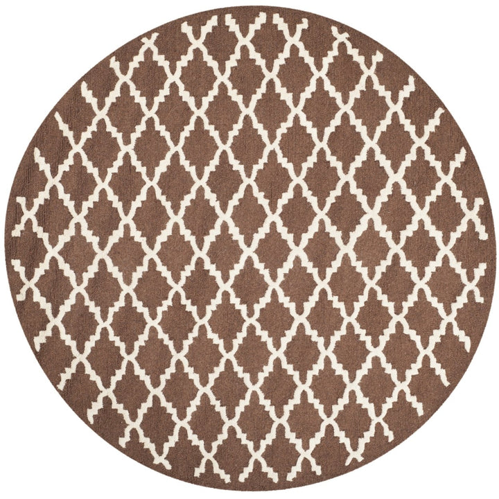 SAFAVIEH Cambridge CAM137H Dark Brown / Ivory Rug Image 4