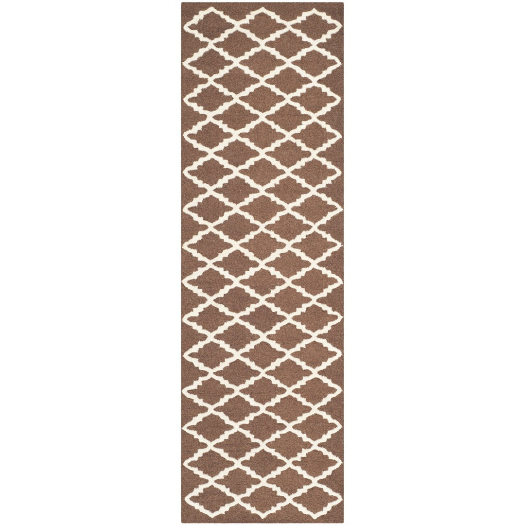 SAFAVIEH Cambridge CAM137H Dark Brown / Ivory Rug Image 5