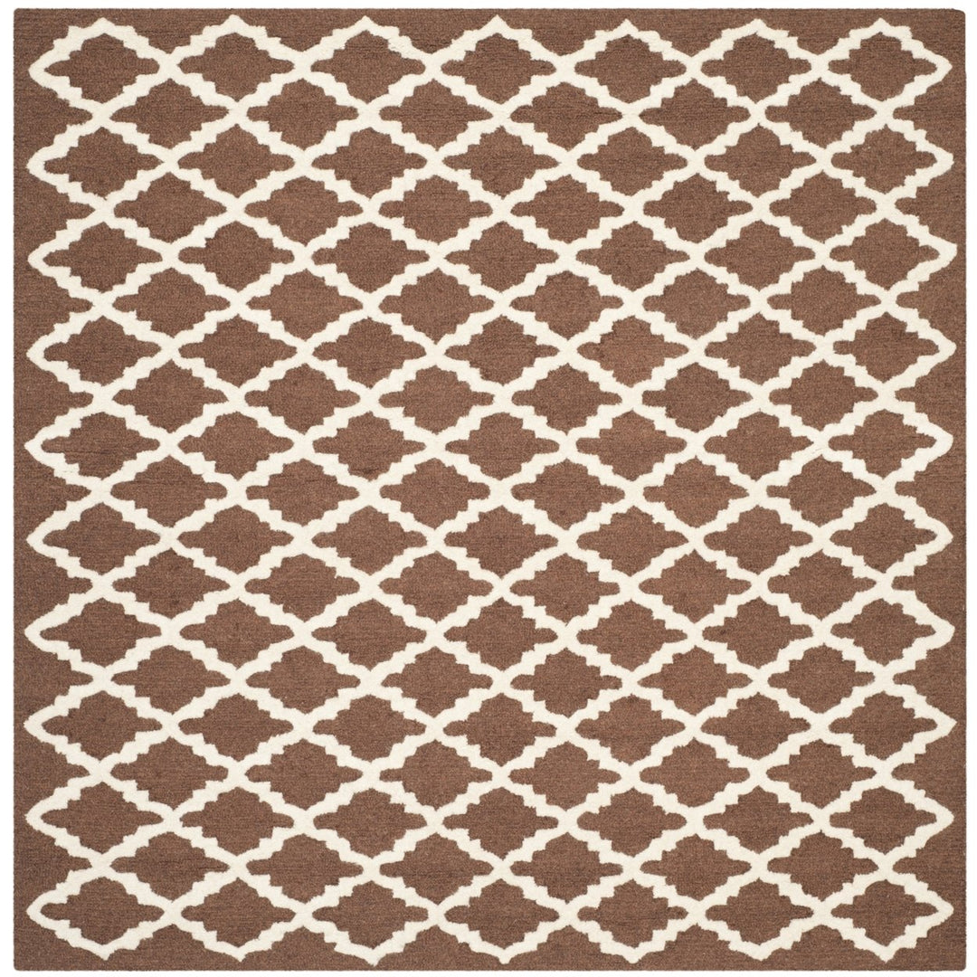 SAFAVIEH Cambridge CAM137H Dark Brown / Ivory Rug Image 6