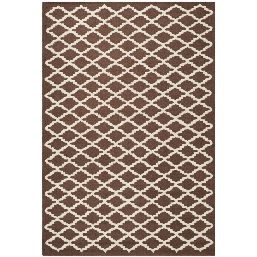 SAFAVIEH Cambridge CAM137H Dark Brown / Ivory Rug Image 1