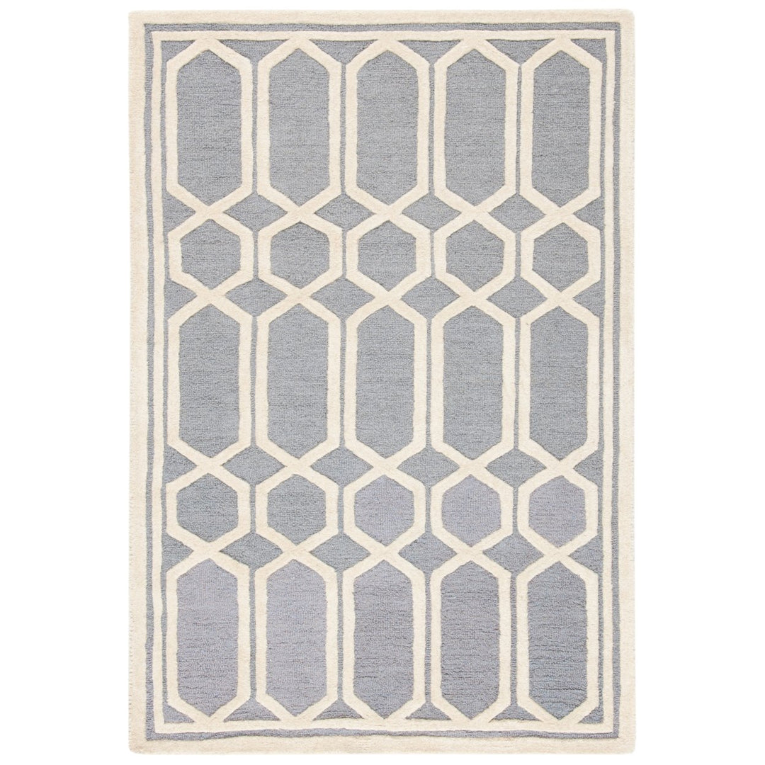 SAFAVIEH Cambridge CAM138D Handmade Silver /Ivory Rug Image 1