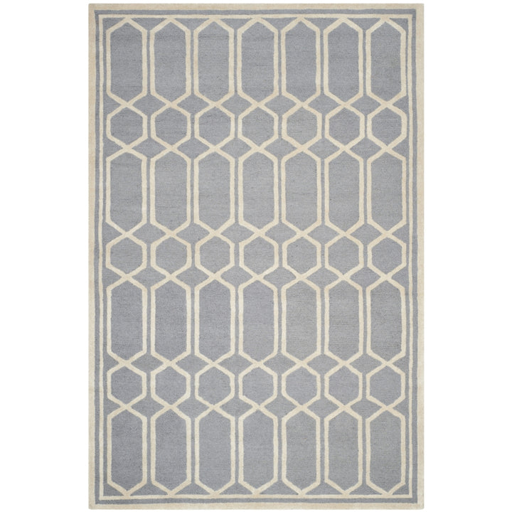 SAFAVIEH Cambridge CAM138D Handmade Silver /Ivory Rug Image 10