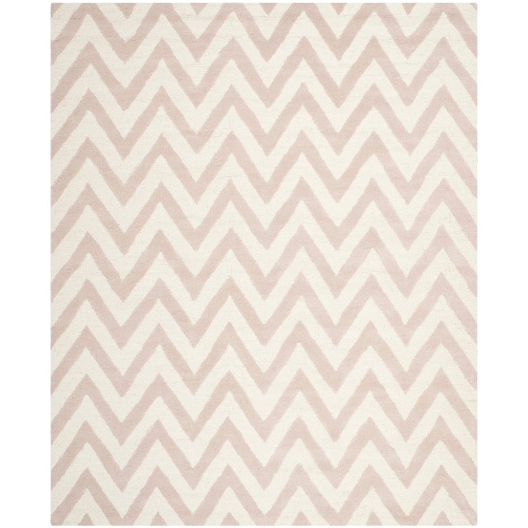 SAFAVIEH Cambridge CAM139M Light Pink / Ivory Rug Image 1