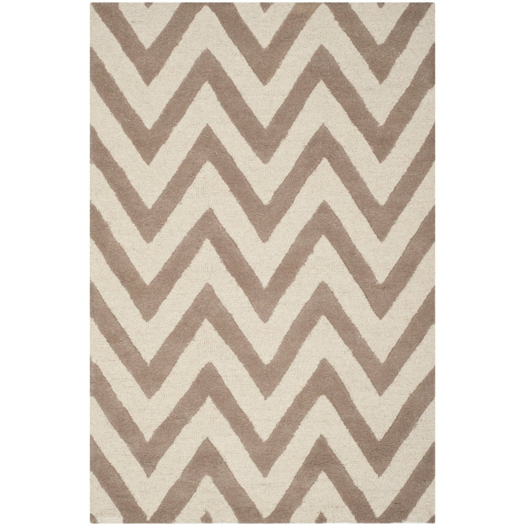 SAFAVIEH Cambridge CAM139J Handmade Beige / Ivory Rug Image 5