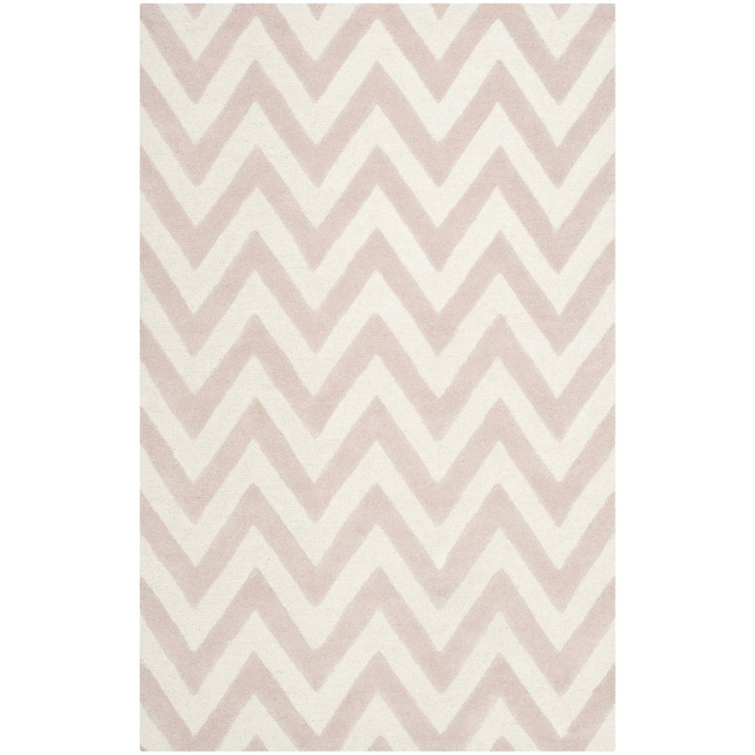 SAFAVIEH Cambridge CAM139M Light Pink / Ivory Rug Image 1