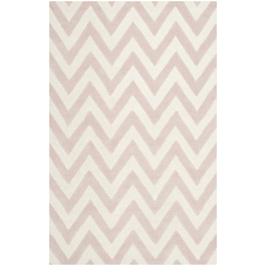 SAFAVIEH Cambridge CAM139M Light Pink / Ivory Rug Image 6