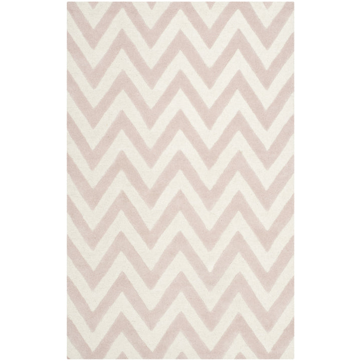 SAFAVIEH Cambridge CAM139M Light Pink / Ivory Rug Image 6