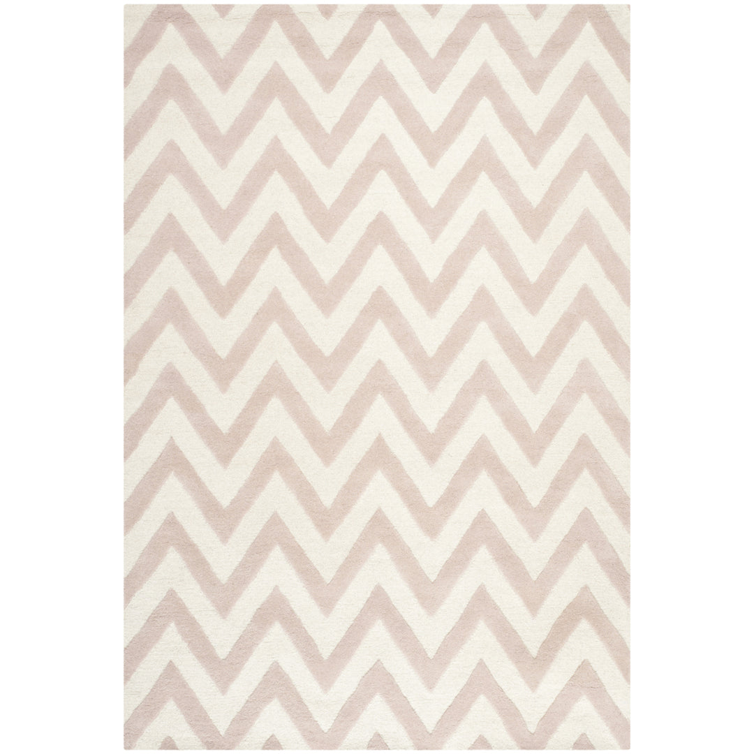 SAFAVIEH Cambridge CAM139M Light Pink / Ivory Rug Image 7