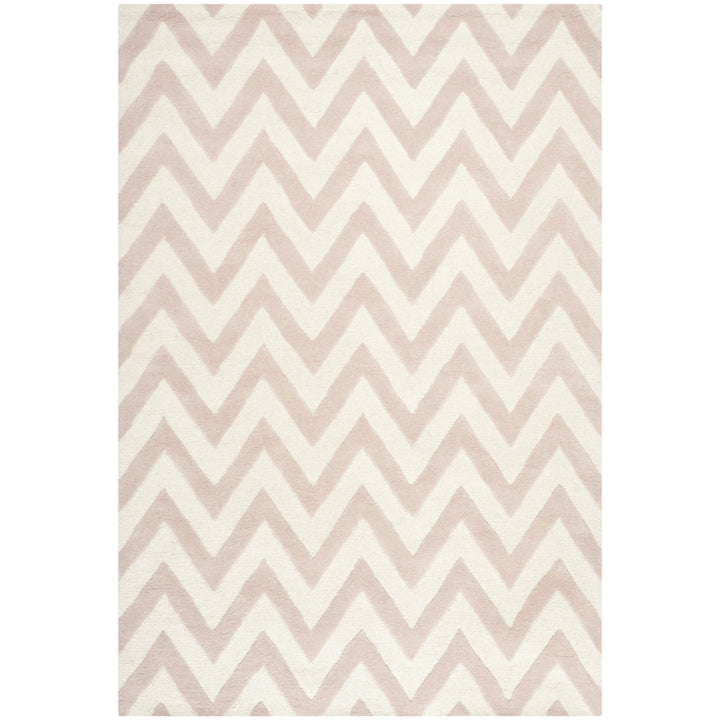 SAFAVIEH Cambridge CAM139M Light Pink / Ivory Rug Image 7