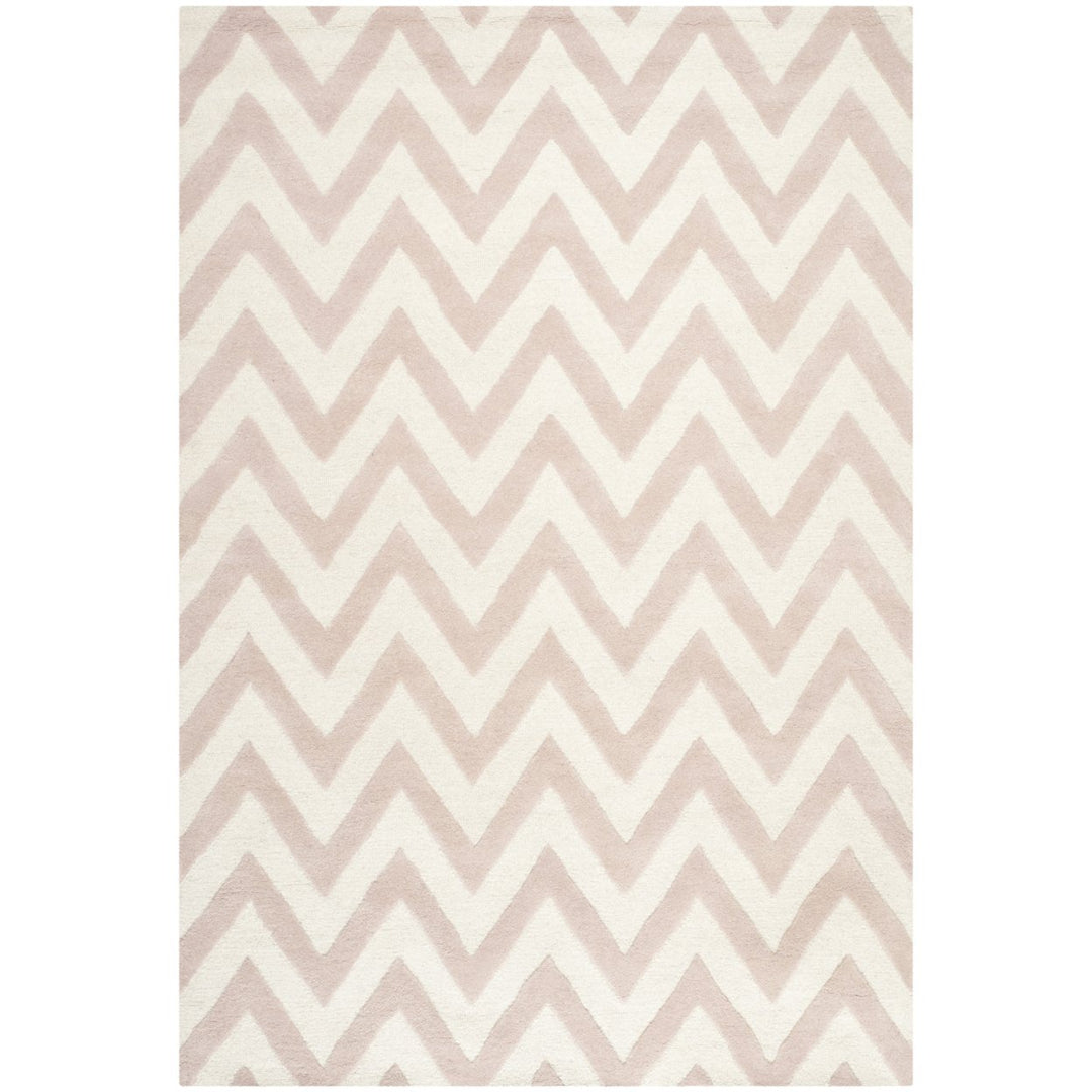 SAFAVIEH Cambridge CAM139M Light Pink / Ivory Rug Image 1