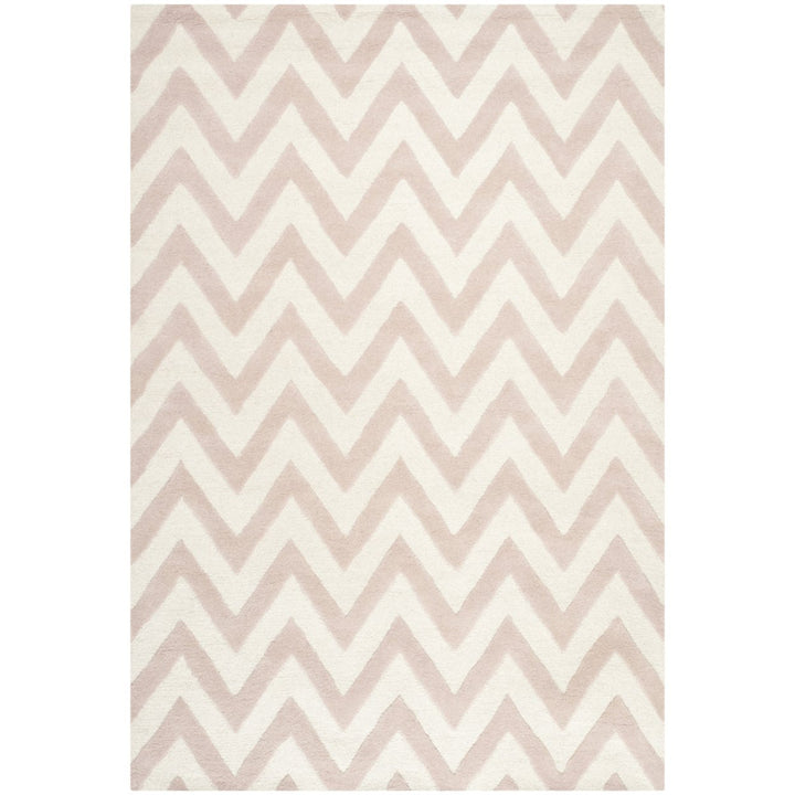 SAFAVIEH Cambridge CAM139M Light Pink / Ivory Rug Image 1