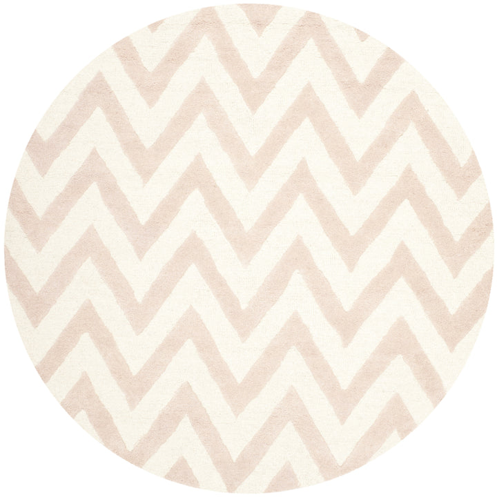 SAFAVIEH Cambridge CAM139M Light Pink / Ivory Rug Image 8