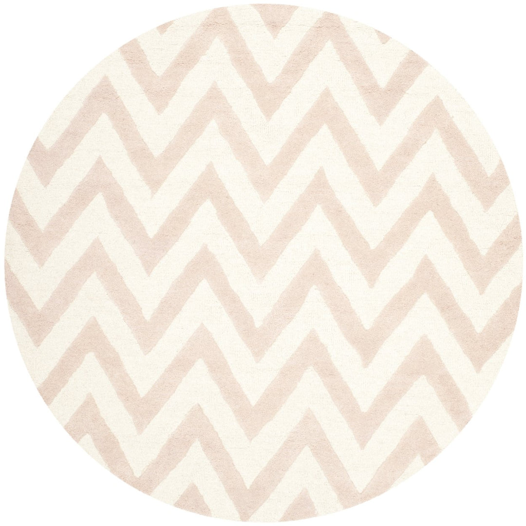 SAFAVIEH Cambridge CAM139M Light Pink / Ivory Rug Image 1