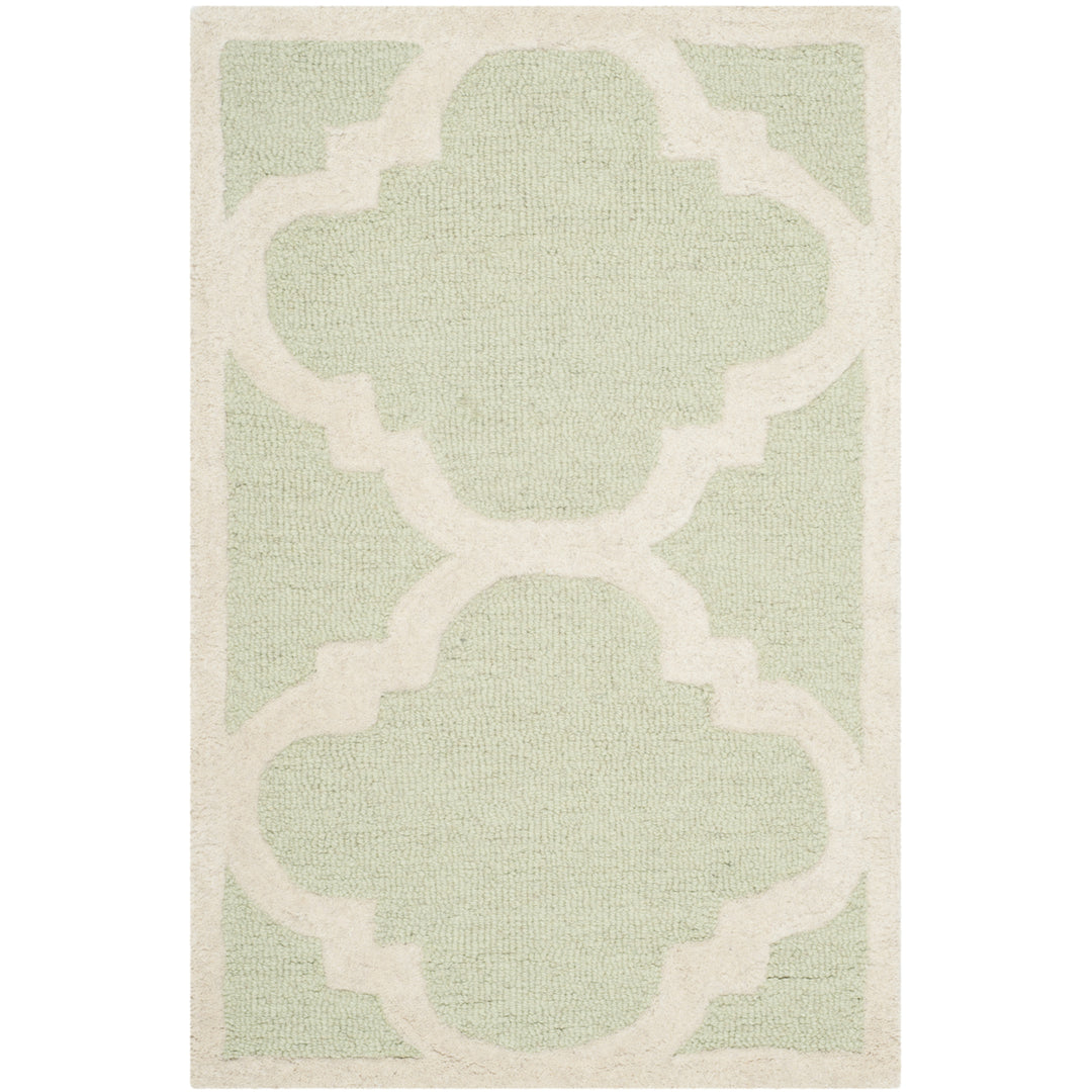 SAFAVIEH Cambridge CAM140B Light Green / Ivory Rug Image 2