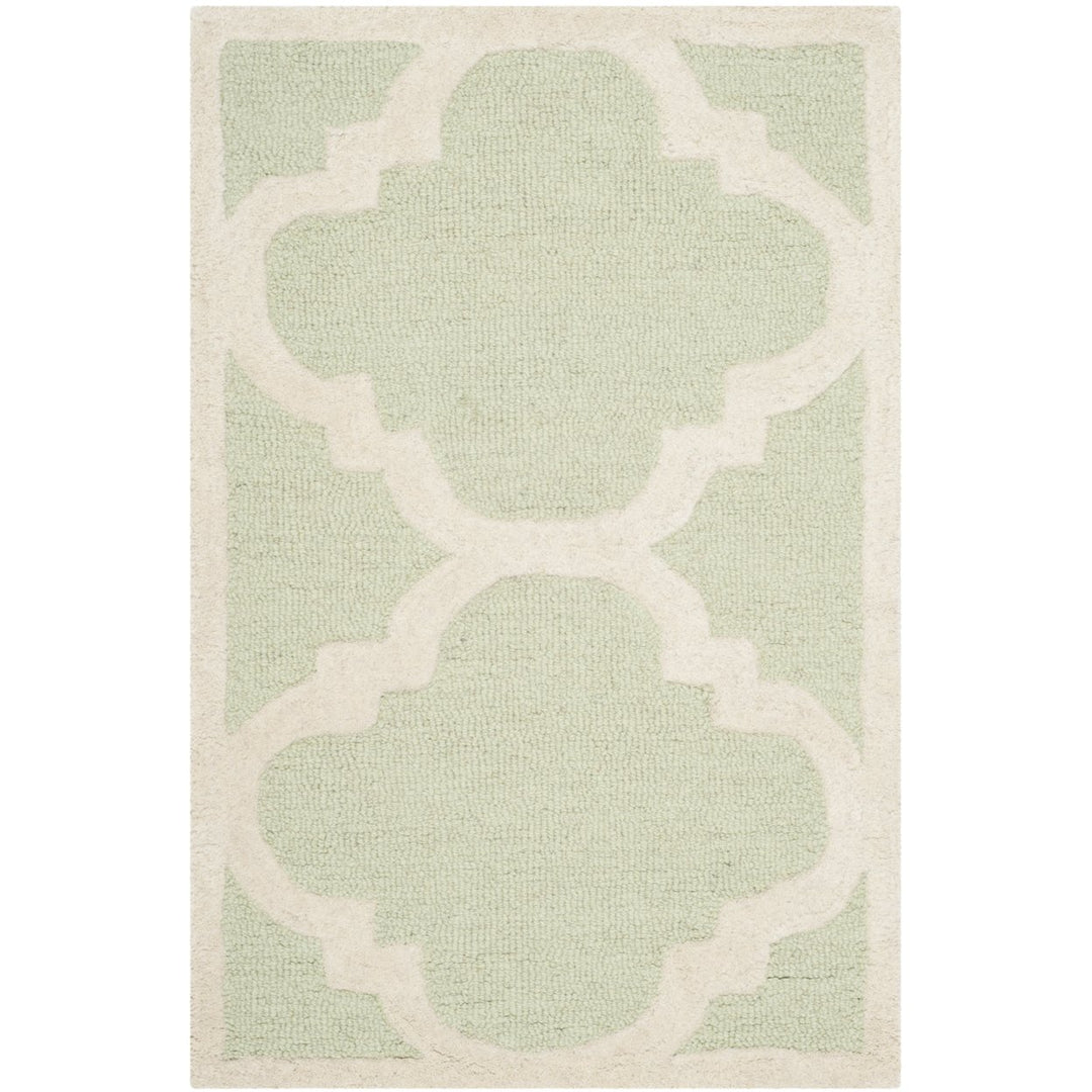 SAFAVIEH Cambridge CAM140B Light Green / Ivory Rug Image 1