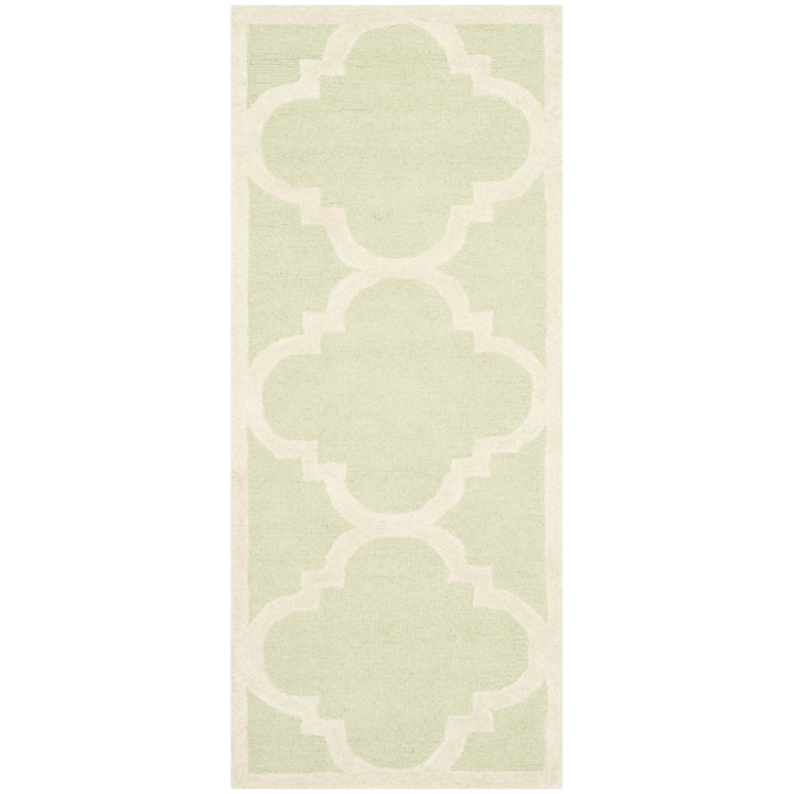 SAFAVIEH Cambridge CAM140B Light Green / Ivory Rug Image 3