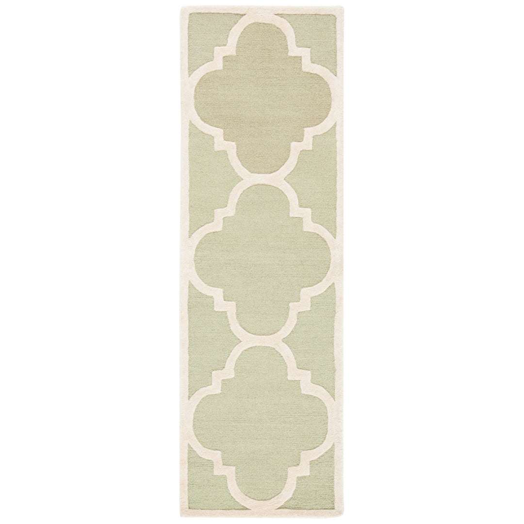 SAFAVIEH Cambridge CAM140B Light Green / Ivory Rug Image 4