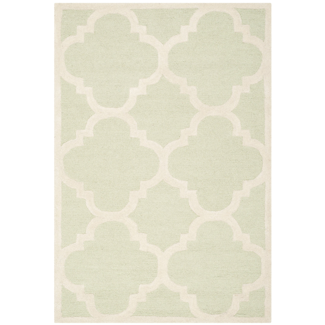 SAFAVIEH Cambridge CAM140B Light Green / Ivory Rug Image 5