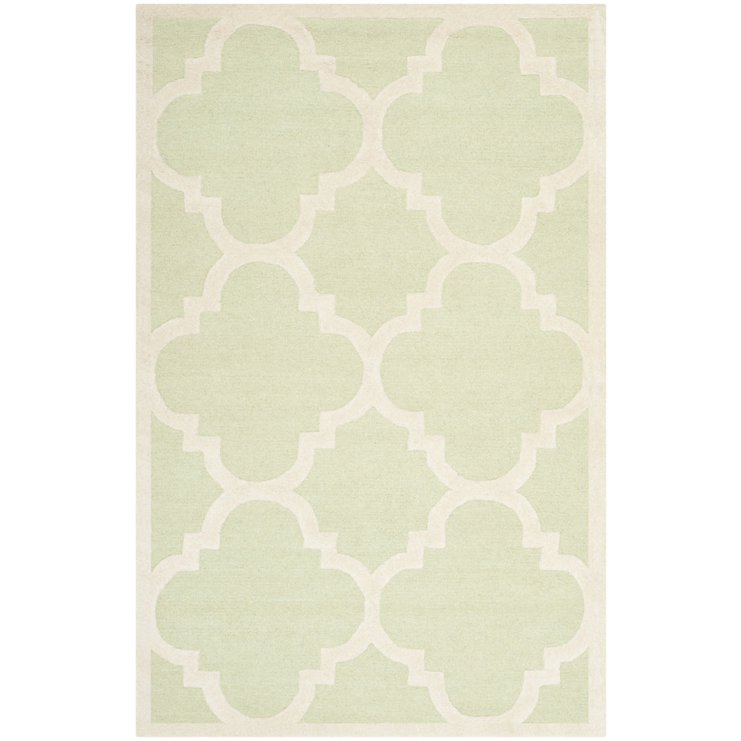 SAFAVIEH Cambridge CAM140B Light Green / Ivory Rug Image 6