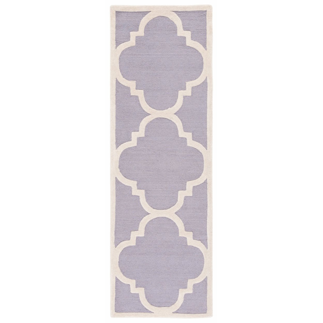 SAFAVIEH Cambridge CAM140D Handmade Silver /Ivory Rug Image 5