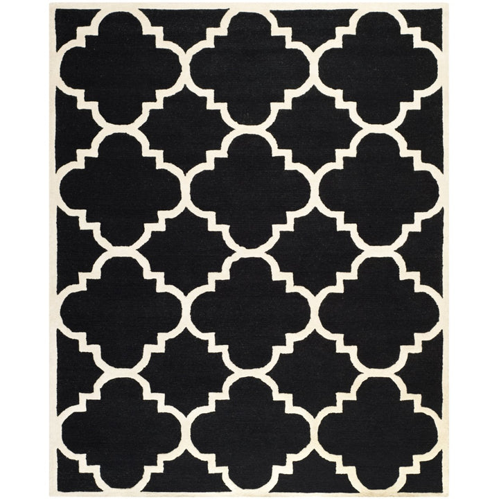 SAFAVIEH Cambridge CAM140E Handmade Black / Ivory Rug Image 1