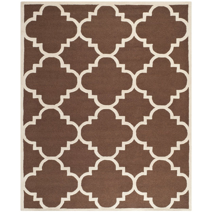 SAFAVIEH Cambridge CAM140H Dark Brown / Ivory Rug Image 1