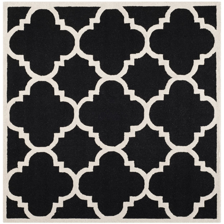 SAFAVIEH Cambridge CAM140E Handmade Black / Ivory Rug Image 9