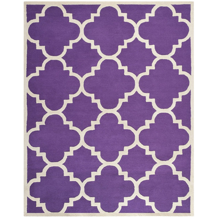 SAFAVIEH Cambridge CAM140K Handmade Purple /Ivory Rug Image 1