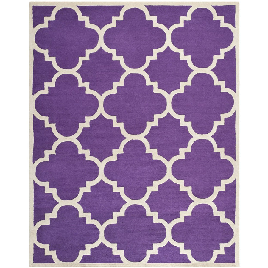 SAFAVIEH Cambridge CAM140K Handmade Purple /Ivory Rug Image 1