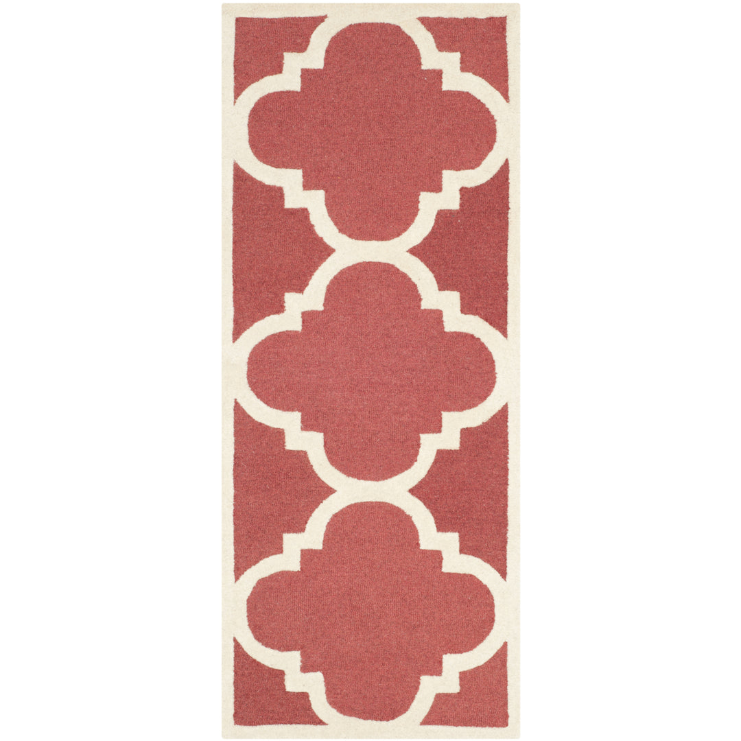 SAFAVIEH Cambridge CAM140L Handmade Rust / Ivory Rug Image 3