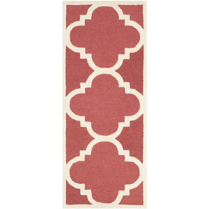 SAFAVIEH Cambridge CAM140L Handmade Rust / Ivory Rug Image 3