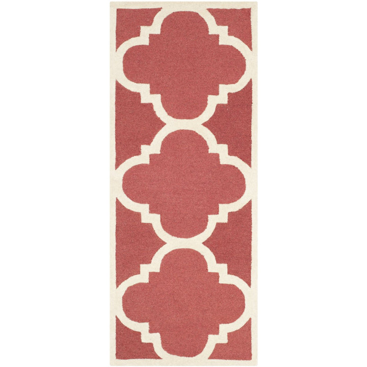 SAFAVIEH Cambridge CAM140L Handmade Rust / Ivory Rug Image 1