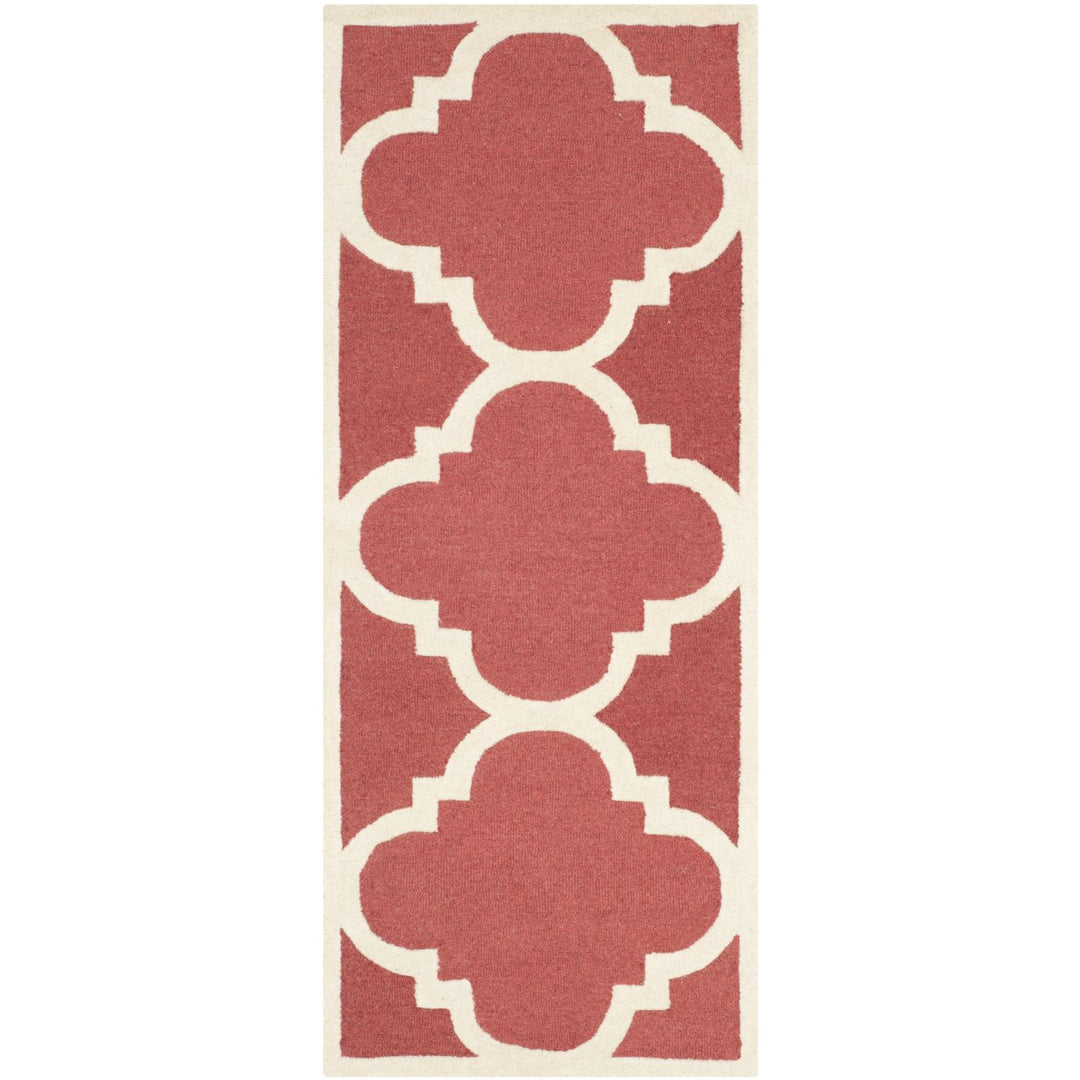 SAFAVIEH Cambridge CAM140L Handmade Rust / Ivory Rug Image 1