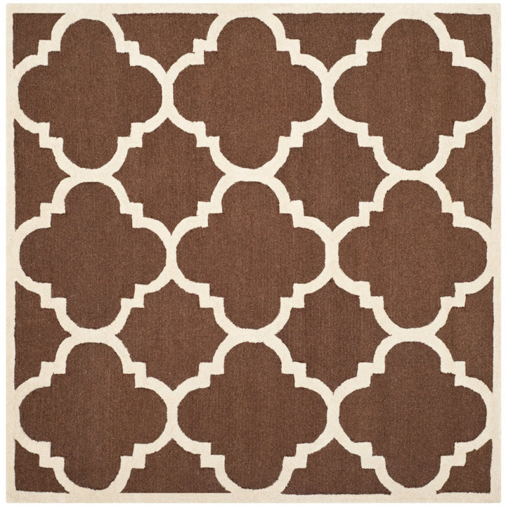 SAFAVIEH Cambridge CAM140H Dark Brown / Ivory Rug Image 10