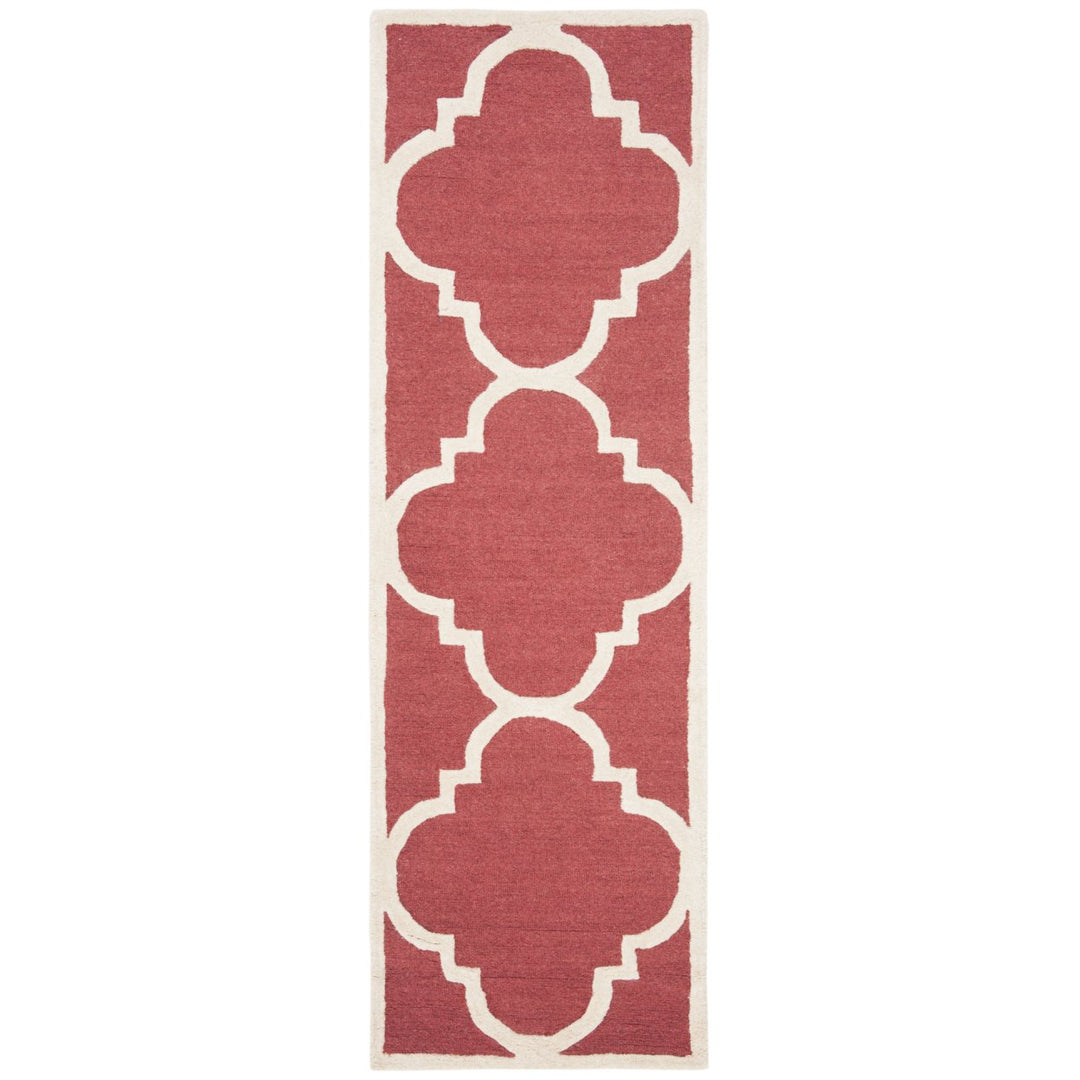 SAFAVIEH Cambridge CAM140L Handmade Rust / Ivory Rug Image 5