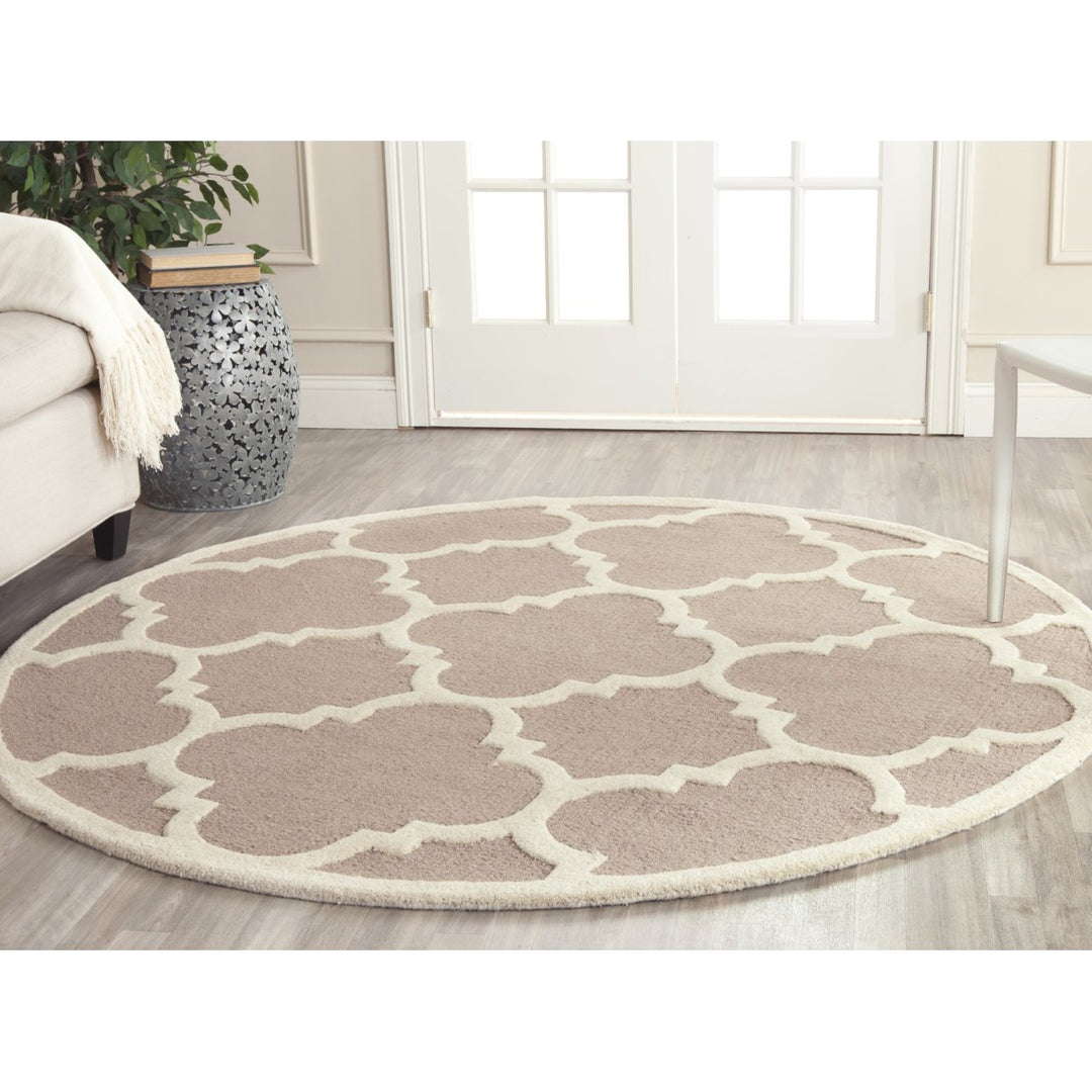 SAFAVIEH Cambridge CAM140J Handmade Beige / Ivory Rug Image 10